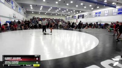 84-87 lbs Round 2 - Aubrey Aguirre, Threshold Wrestling Club vs Vayda Chavez, Gold Rush Wrestling