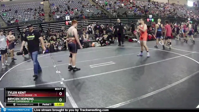 195 lbs Round 3 (6 Team) - Brycen Hopkins, Kansas Copperheads vs Tyler ...