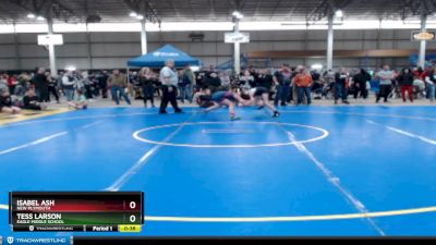 105 lbs Cons. Round 2 - Tess Larson, EAGLE MIDDLE SCHOOL vs Isabel Ash, New Plymouth