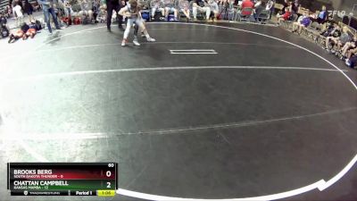 60 lbs Round 1 (4 Team) - Chattan Campbell, Kansas Mamba vs Brooks Berg, South Dakota Thunder