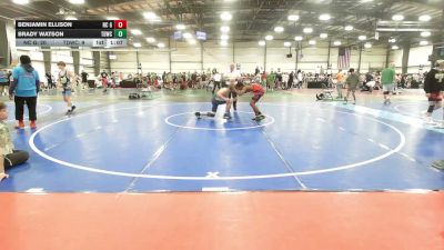112 lbs Round Of 16 - Benjamin Ellison, NC Gold - MS vs Brady Watson, TDWC Maniacs Blue - MS