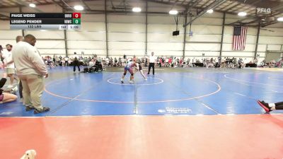 132 lbs Round Of 16 - Paige Weiss, Duro Wrestling Club - HSG vs Legend Pender, Valebound Wrestling Club - HSG