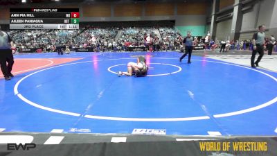 98 lbs 3rd Place - Ann Pia Hill, Mad Dawg Wrestling Club vs Aileen Paniagua, Hot Shots Wrestling