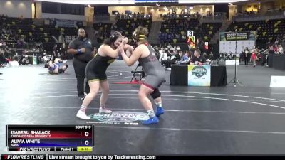 207 lbs Cons. Round 4 - Isabeau Shalack, Colorado Mesa University vs Alivia White, Iowa