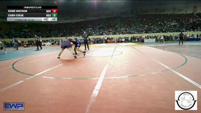 Consi Of 16 #1 - Kobe Watson, Sapulpa Jr High vs Cash Culie, Hulbert/Culie