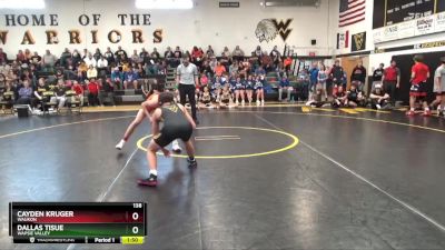 138 lbs Semifinal - Dallas Tisue, Wapsie Valley vs Cayden Kruger, Waukon