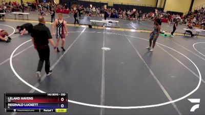 250 lbs Round 1 - Leland Havens, WI vs Reginald Luckett, IL