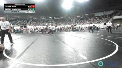 64 lbs 3rd Place - Louden Mills, Keystone Kids Wrestling Club vs Easton Wigington, Watonga Youth Wrestling