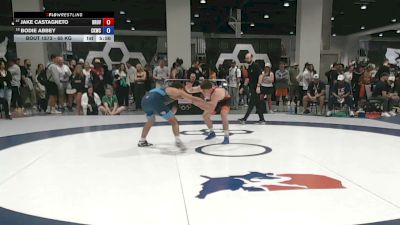 65 kg Champ. Rd Of 64 - Jake Castagneto, Brunson UVRTC vs Bodie Abbey, Cliff Keen Wrestling Club