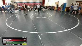 157 lbs Champ. Round 2 - Vince Forgey, Natrona County vs Ben Mendenhall, Greybull/Riverside