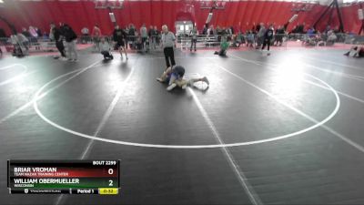 100 lbs Cons. Round 3 - Briar Vroman, Team Nazar Training Center vs William Obermueller, Wisconsin