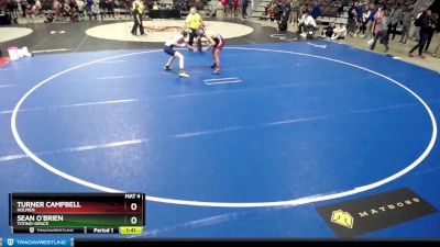 126 lbs Cons. Round 2 - Sean O`Brien, Totino-Grace vs Turner Campbell, Holmen