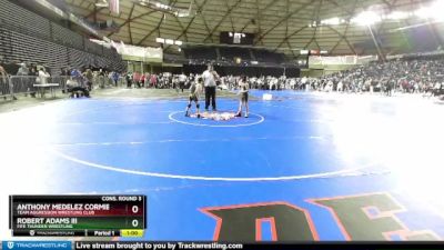 71 lbs Cons. Round 3 - Anthony Medelez Cormier, Team Aggression Wrestling Club vs Robert Adams Iii, Fife Thunder Wrestling