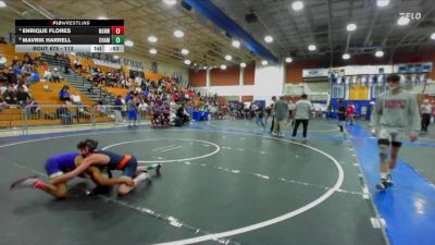 113 lbs Cons. Semi - Mavrik Harrell, Chaminade vs Enrique Flores, Norwalk