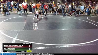 59 lbs Quarterfinal - Anthony Salinas Lenox, Pomona Wrestling Club Colorado vs Ryland Quinn, Northside Wrestling