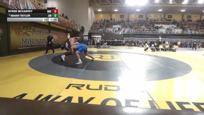 285 lbs Round Of 16 - Ryker McCarthy, Greenwich Country Day School vs Isaiah Taylor, AIM Academy