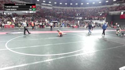 145 lbs Champ. Round 2 - Liam Busch, Cuba City Wrestling vs Wyatt Brown, New Richmond
