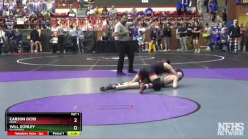 3-2-1A 132 Semifinal - Carson Ochs, Hoxie vs Will Donley, Ellsworth