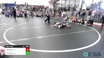 61 lbs Semifinal - Tanner Swopes, Newkirk Takedown Club vs Kasen Shouse, Cowboy Wrestling Club