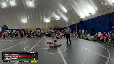 72 lbs Round 5 (6 Team) - Wyatt Morton, Crossroads Wrestling vs Kash Kennedy, Silo WC