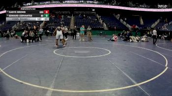 4A 285 lbs Cons. Round 1 - Edward Cervantes, McDowell High School vs Kanye Brown, Grimsley Senior High School