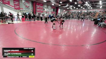 120 lbs Champ. Round 1 - Kanani Urquidez, Corona vs Valerie Altamirano, Arroyo