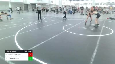 88 lbs Quarterfinal - Declan Rickel Cruz, Team Aggression vs Caleb OConnor, Gold Rush Wrestling