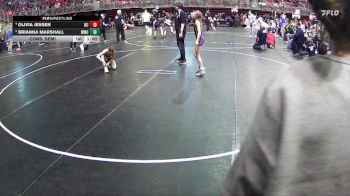 82 lbs Cons. Semi - Olivia Jessen, Battle Creek vs Brianna Marshall, Wahoo Wrestling Club