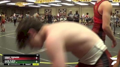 145 lbs Semis & 1st Wrestleback (8 Team) - Vinny Tripaddi, Empire WA vs NATE FLECK, Keystone Crush