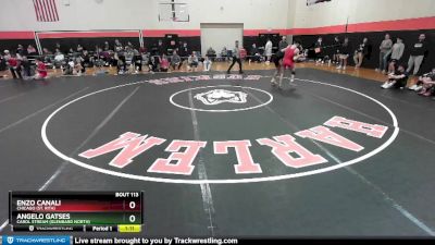 144 lbs Champ. Round 2 - Angelo Gatses, Carol Stream (GLENBARD NORTH) vs Enzo Canali, Chicago (ST. RITA)