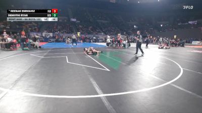 6A Boys 132 lbs Cons. Round 4 - Keenan Enriquez, Forest Grove Boys vs Demothi Ryan, North Salem Boys