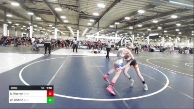 90 lbs Quarterfinal - Alpha Warren, Dove Creek Bulldogs vs Wyatt Bodine, AZ Heat