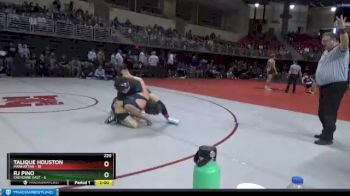 220 lbs Round 2 (3 Team) - RJ Pino, Cheyenne East vs Talique Houston, Manhattan