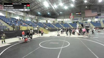 106 lbs Final - Bo Strader, Eastside United vs Cruz Lucero, Duran Elite