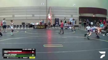 82 lbs Quarterfinal - Kellan Spisok, Backyard Brawlers vs Fenton Fourspring, Corry