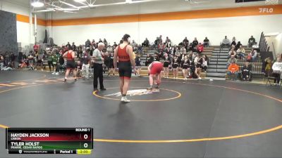 250-287 lbs Round 1 - Tyler Holst, Prairie, Cedar Rapids vs Hayden Jackson, Lisbon