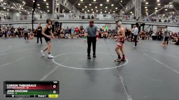 120 lbs Round 3 (8 Team) - Carson Thibodeaux, Backyard Brawler vs John Mozzani, Kraken