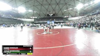 4A 113 lbs Quarterfinal - Ahmad Banishamsa, Lake Stevens vs Zaiden Gonzalez, Sunnyside