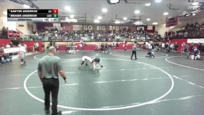 132 lbs Semifinal - Sawyer Anderson, Highland vs Bragen Anderson, La Grande