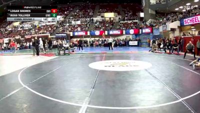 AA - 132 lbs Cons. Round 3 - Logan Shores, Billings West vs Ross Tolliver, Great Falls / MSDB