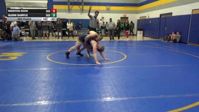 189 lbs 3rd Place - Winston Zook, Saegertown vs Glenn Sample, Saegertown