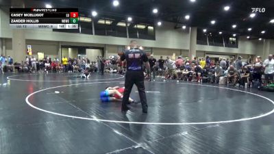 113 lbs Round 2 (6 Team) - Zander Hollis, White Buffalo Wrestling Academy vs Casey McElligot, Level Up
