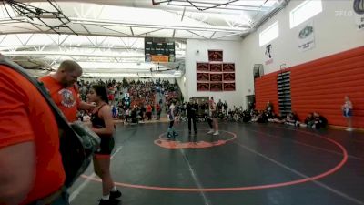 97-120 lbs Quarterfinal - Maggie Gunsch, Sheridan Junior High School vs Rilee Rohrer, Powell Middle School