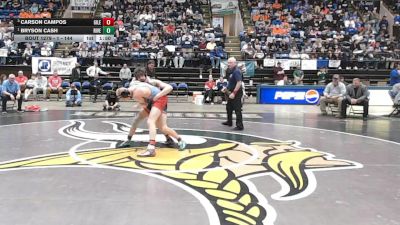 1 - 144 lbs 1st Place Match - Bryson Cash, Riverheads vs Carson Campos, Giles High School