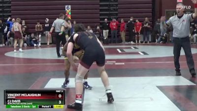 132 lbs Round 2 - CJ Davis, Burlington Notre Dame vs Vincent McLaughlin, Denver