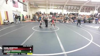 114 lbs Cons. Round 2 - Hazel Shortman, Monument Valley vs Mairead Greenwood, Snowflake