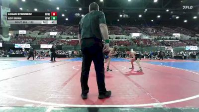 123 lbs Cons. Round 4 - Logan Steinmetz, Lockwood Wrestling Club vs Levi Dunn, DarkHorse Wrestling Club