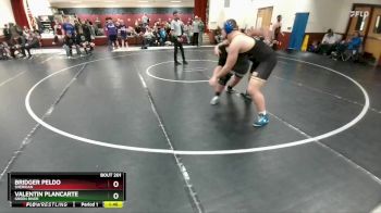 285 lbs Champ. Round 1 - Valentin Plancarte, Green River vs Bridger Peldo, Sheridan
