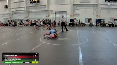 76 lbs Round 4 (6 Team) - Geno Crooks, Tri State Hammers vs Oliver Westphal, Brawler Elite