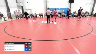 73 kg Quarterfinal - Macon Ayers, Team VAWA vs Roman Onorato, Seagull Wrestling Club